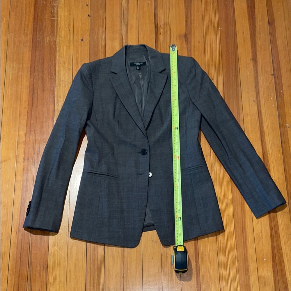 Ann Taylor Gray Blazer Jacket
